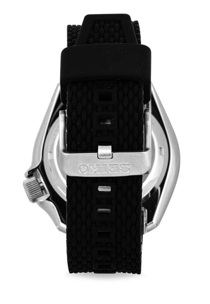 Seiko 5 Sports SKX Automatic Black Dial Black Silicone Strap Watch for Men - SRPD73K2 - Image 9